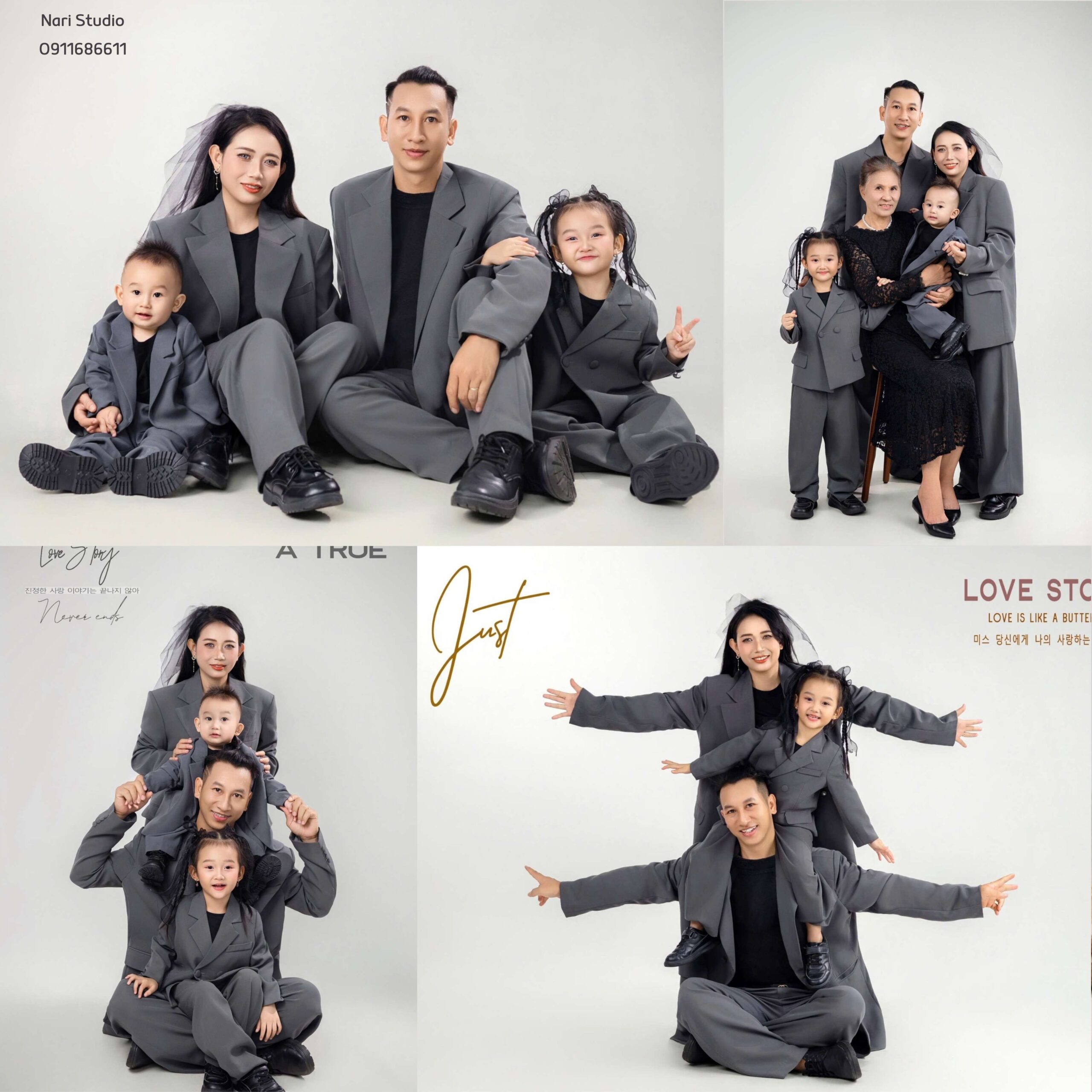 Gia đình đông vui