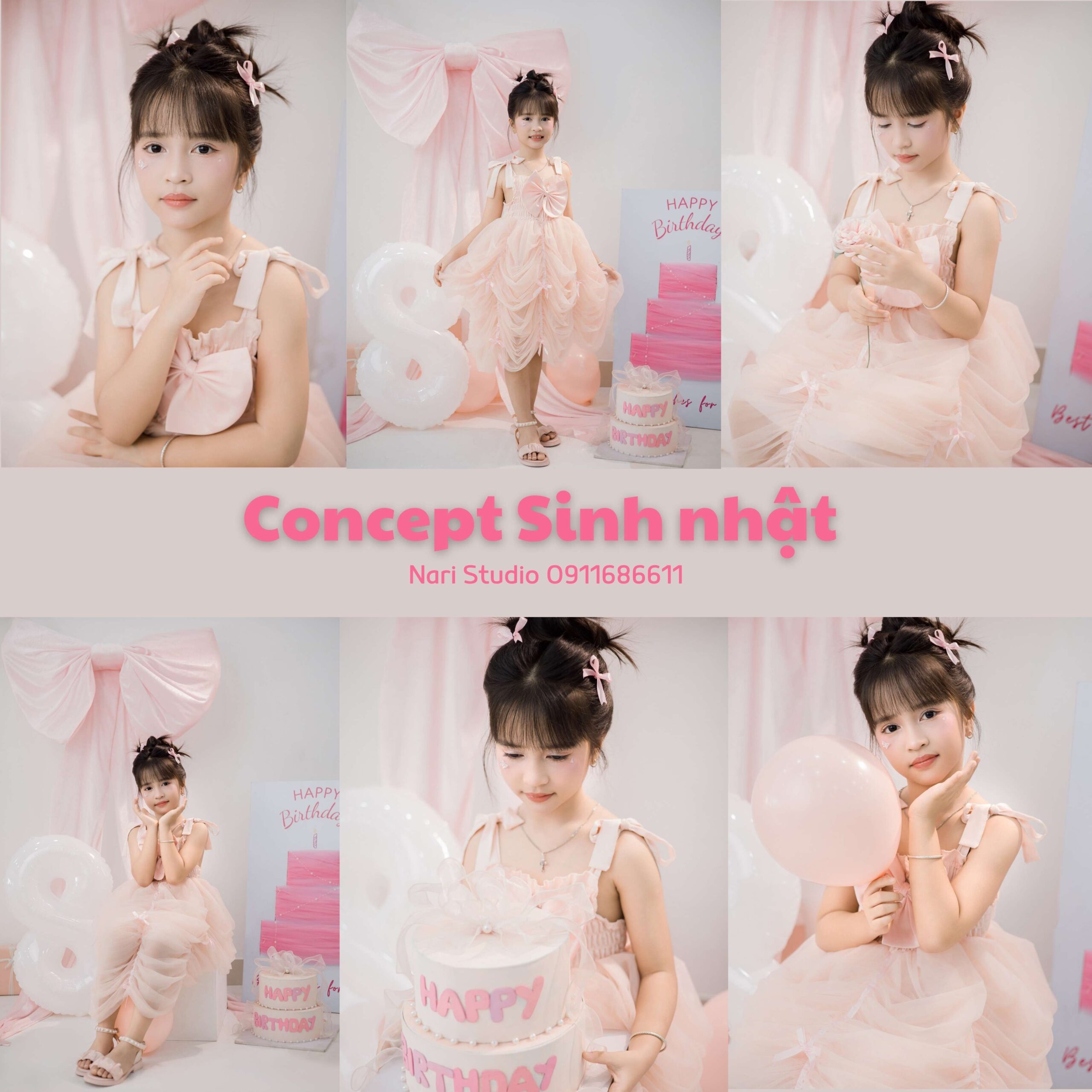 Concept Sinh Nhật Bé Gái
