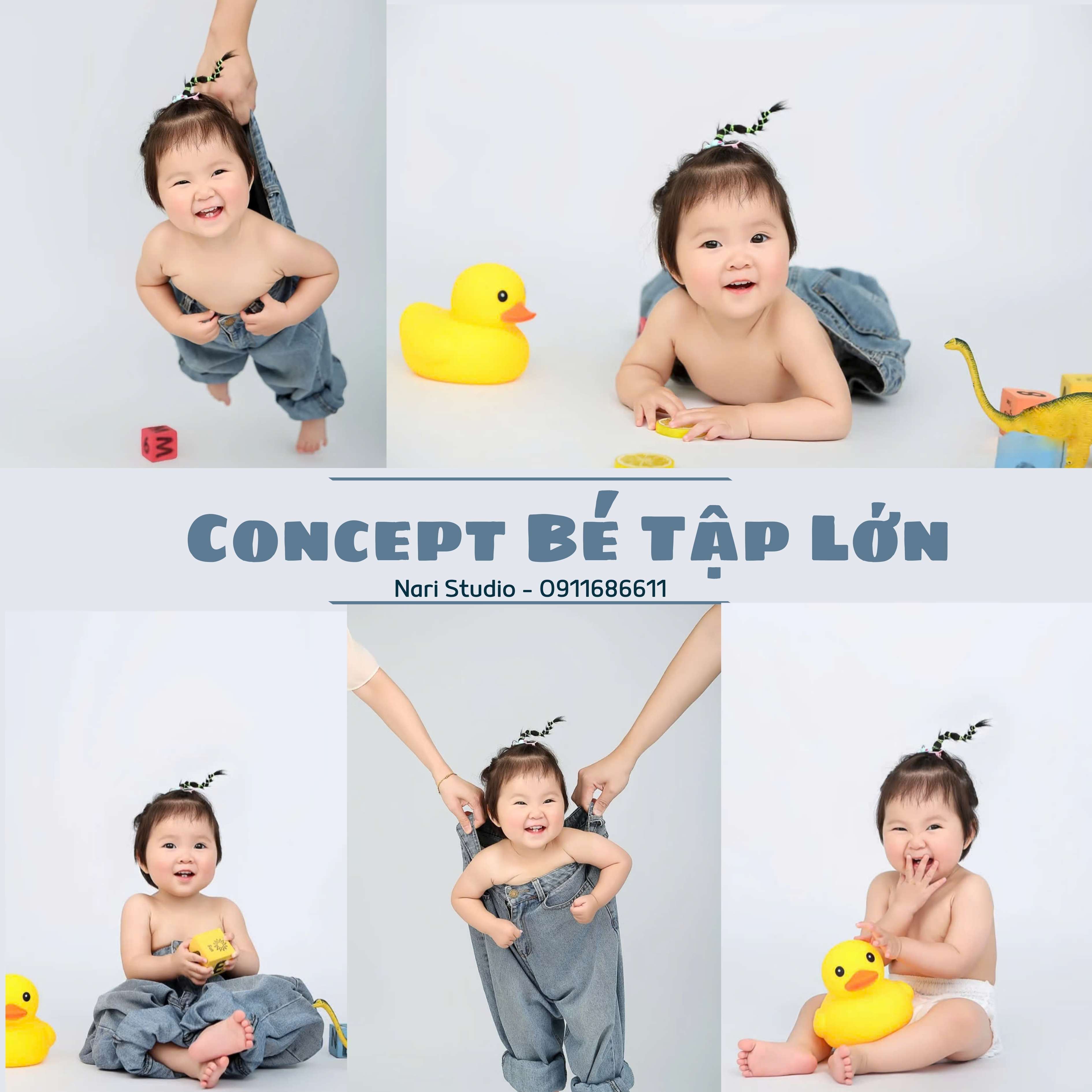chụp hình thôi nôi cho bé - Nari studio