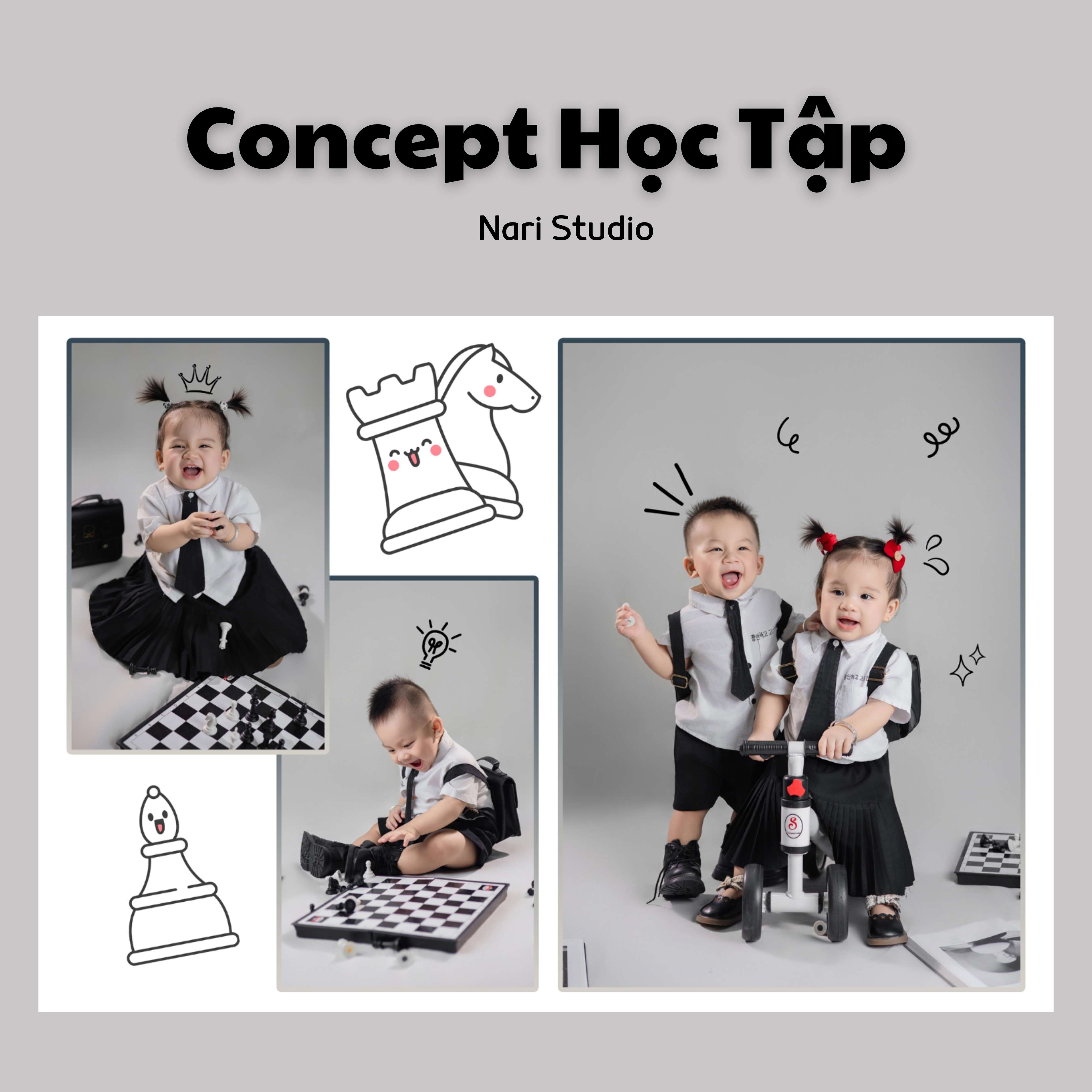 chụp hình thôi nôi cho bé - Nari studio