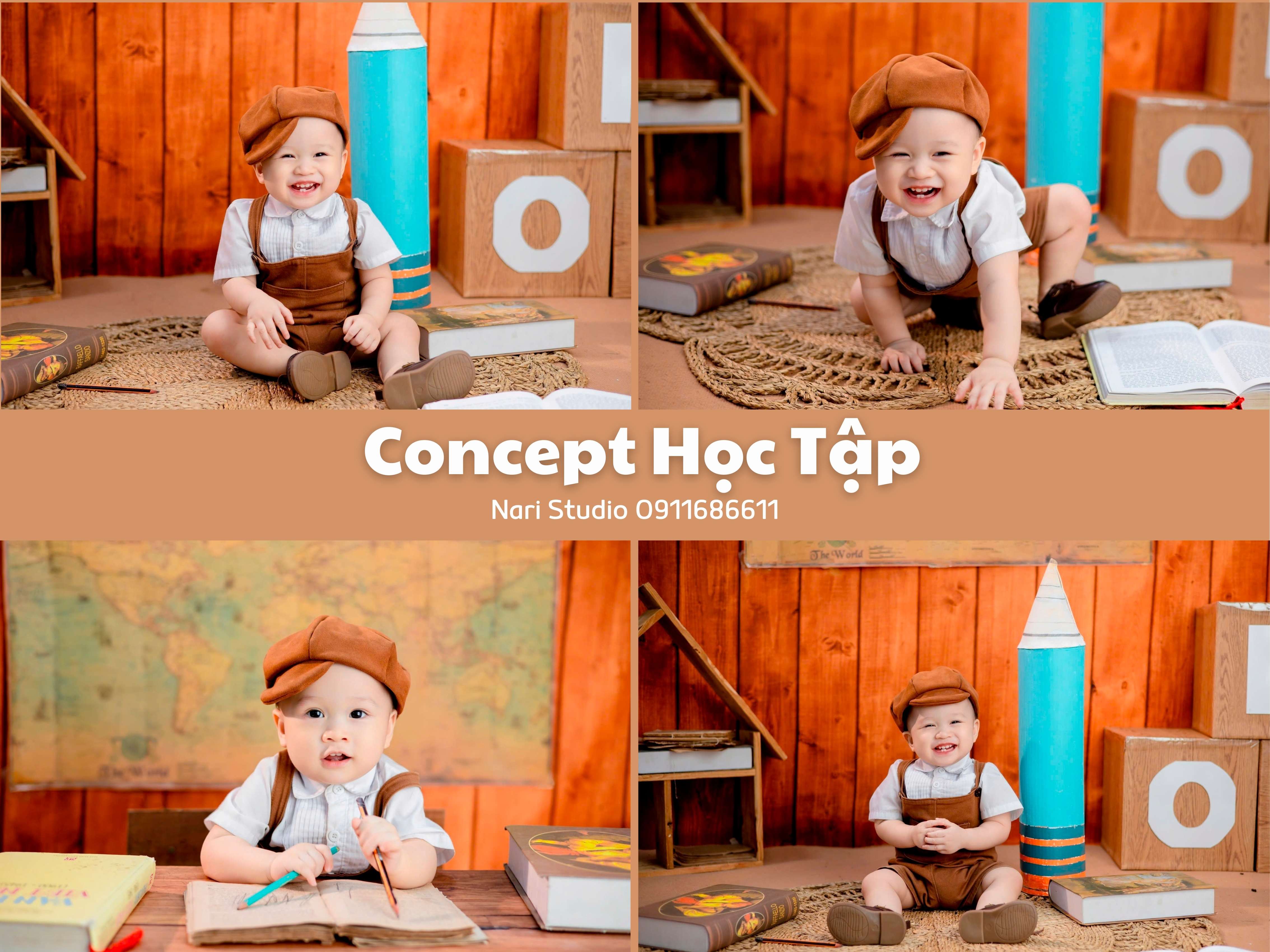 chụp hình thôi nôi cho bé - Nari studio