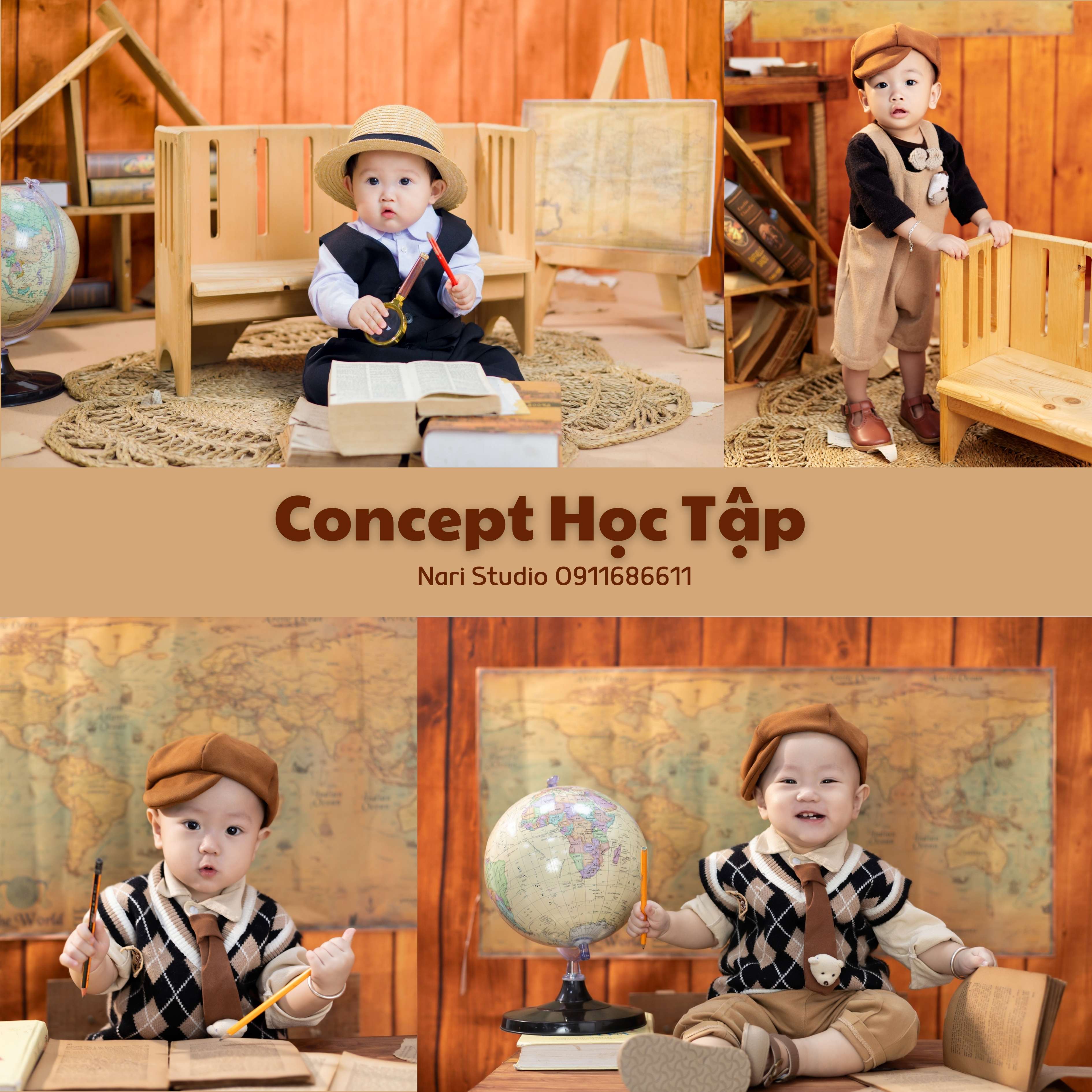 chụp hình thôi nôi cho bé - Nari studio