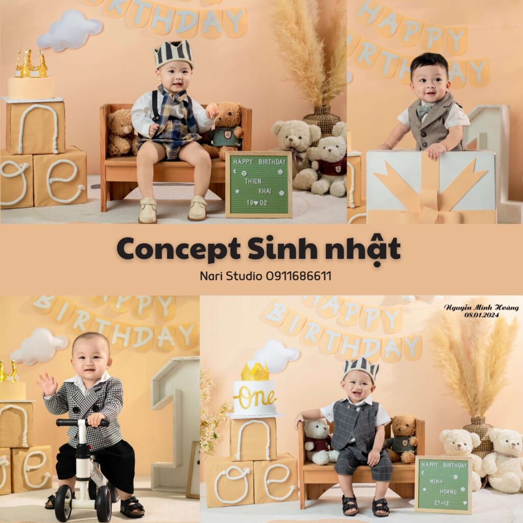 chụp hình thôi nôi cho bé - Nari studio