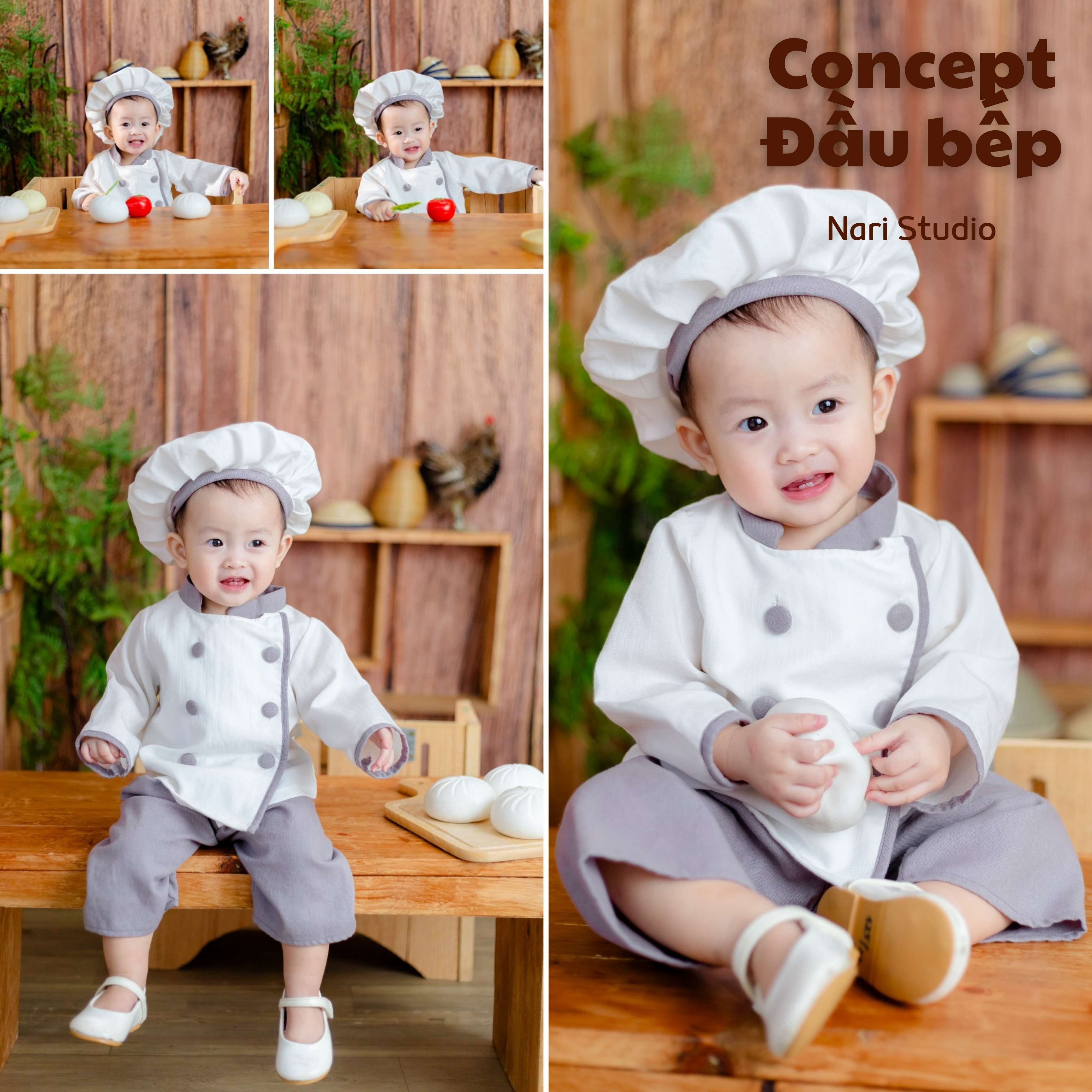 chụp hình thôi nôi cho bé - Nari studio