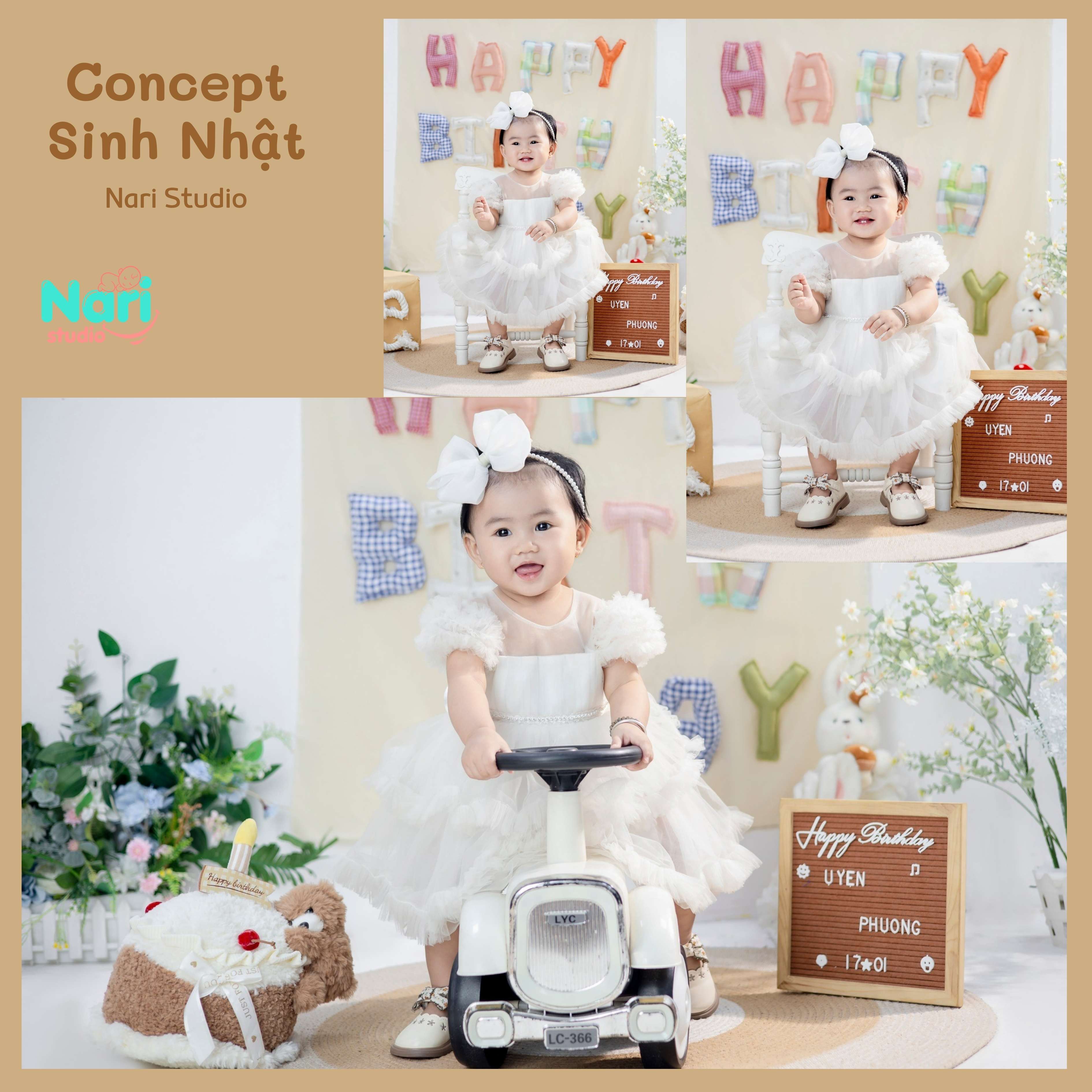 chụp hình thôi nôi cho bé - Nari studio