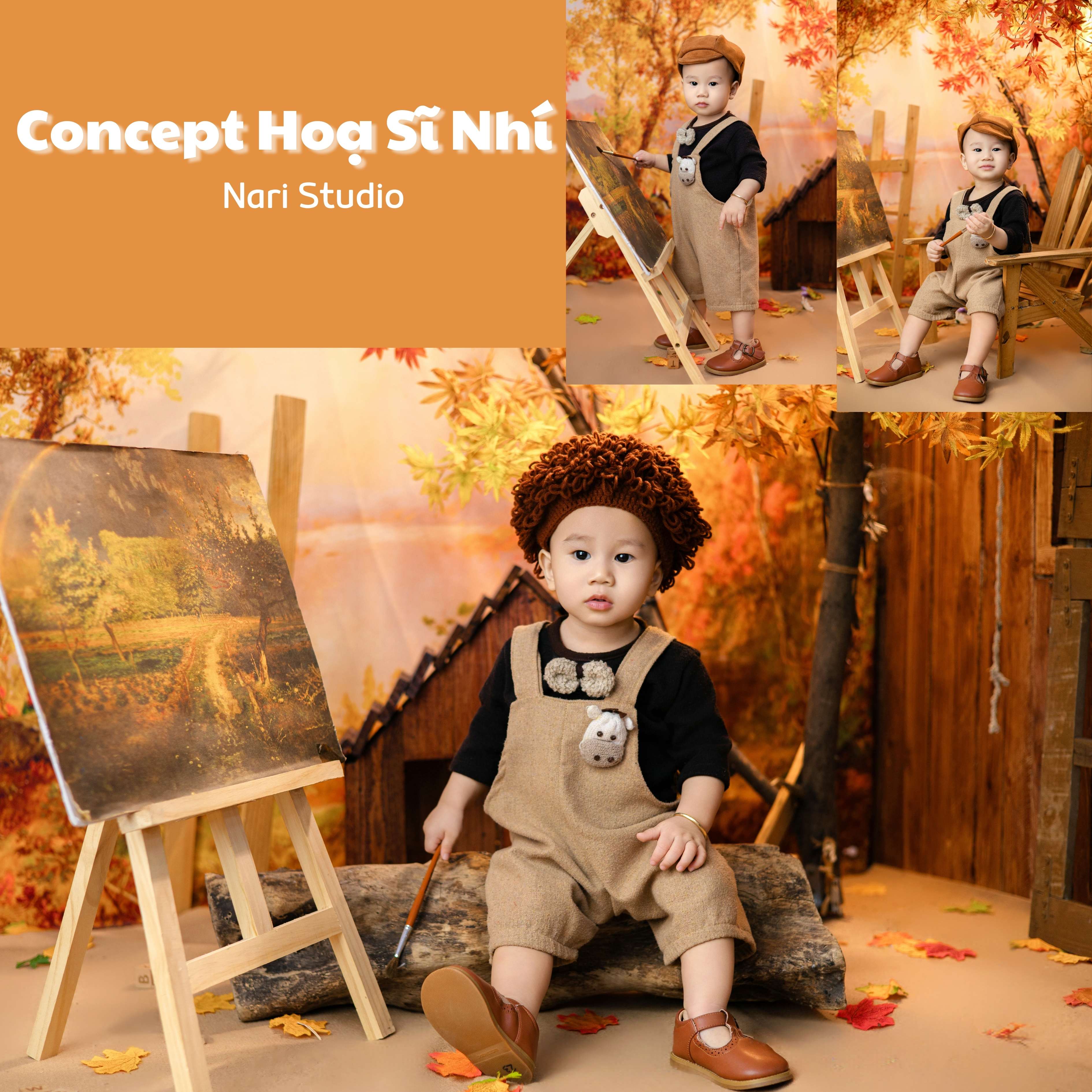 chụp hình thôi nôi cho bé - Nari studio