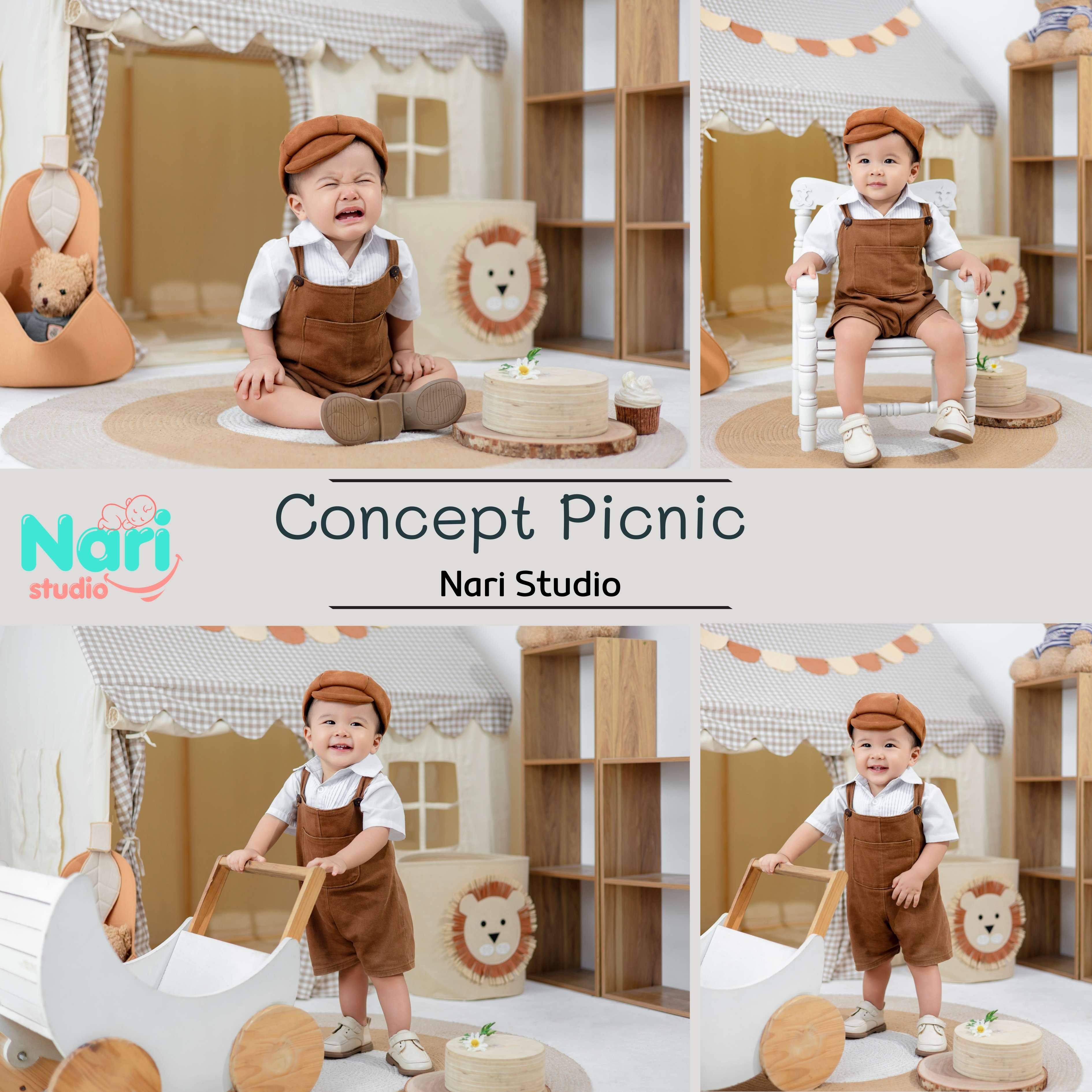 chụp hình thôi nôi cho bé - Nari studio