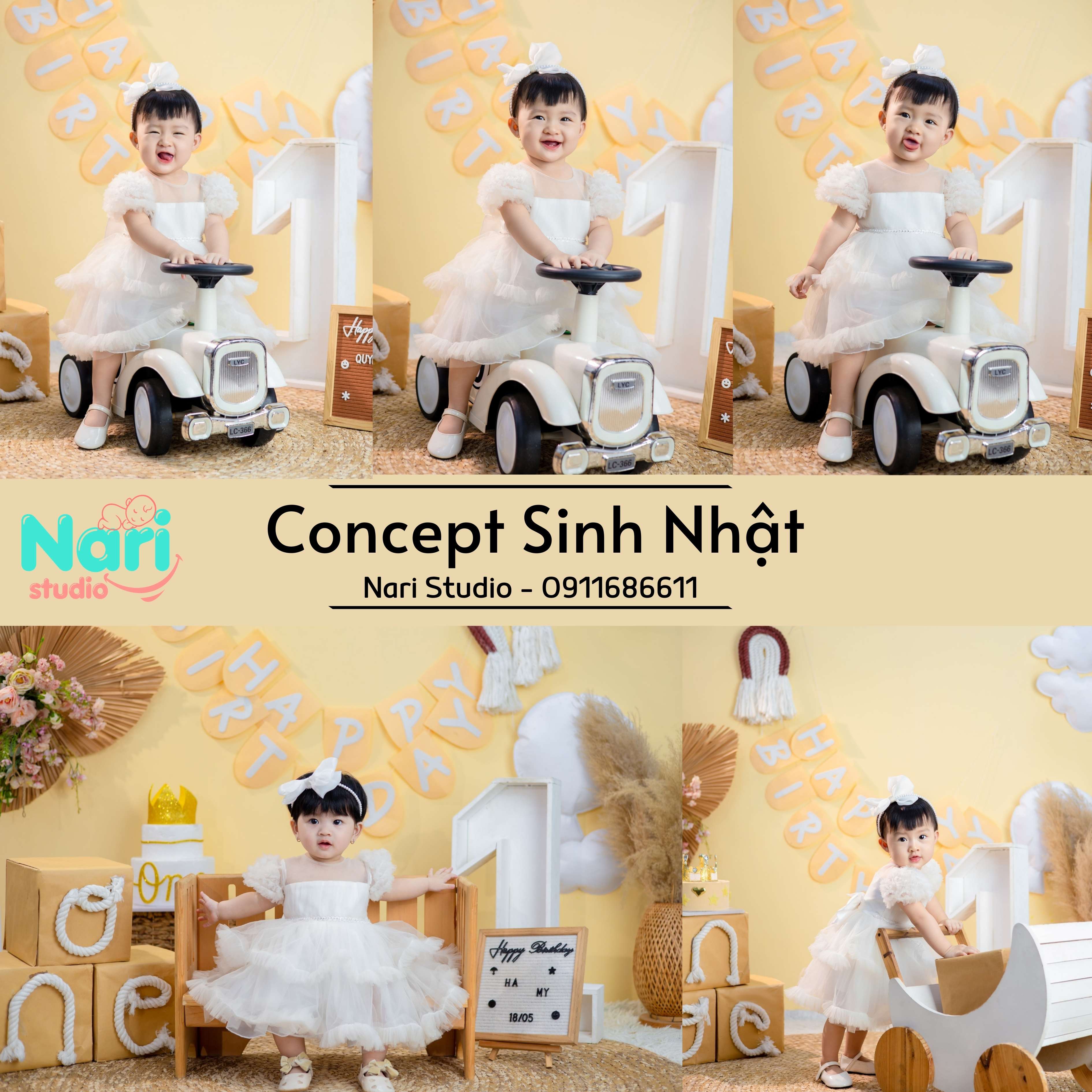 chụp hình thôi nôi cho bé - Nari studio