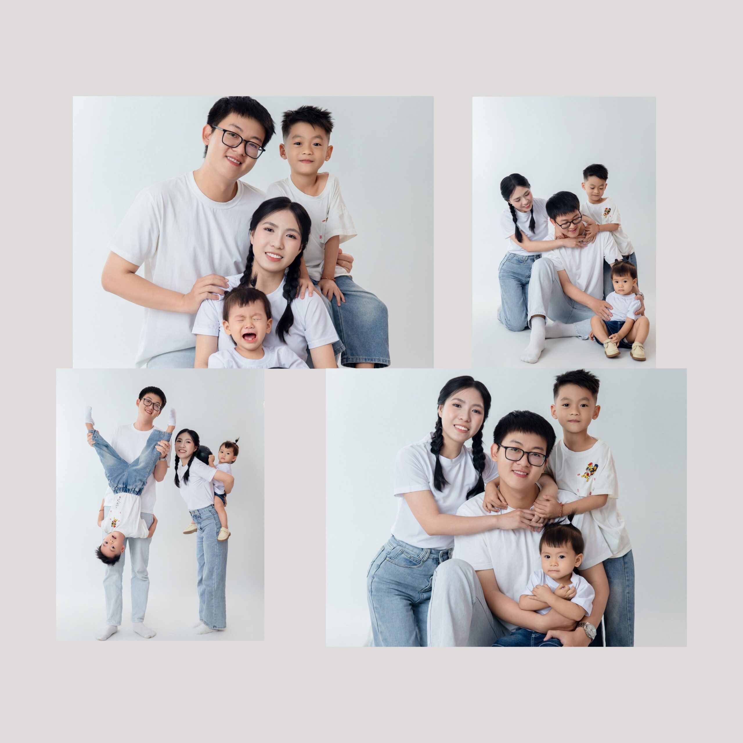 Gia đình hạnh phúc cùng bé