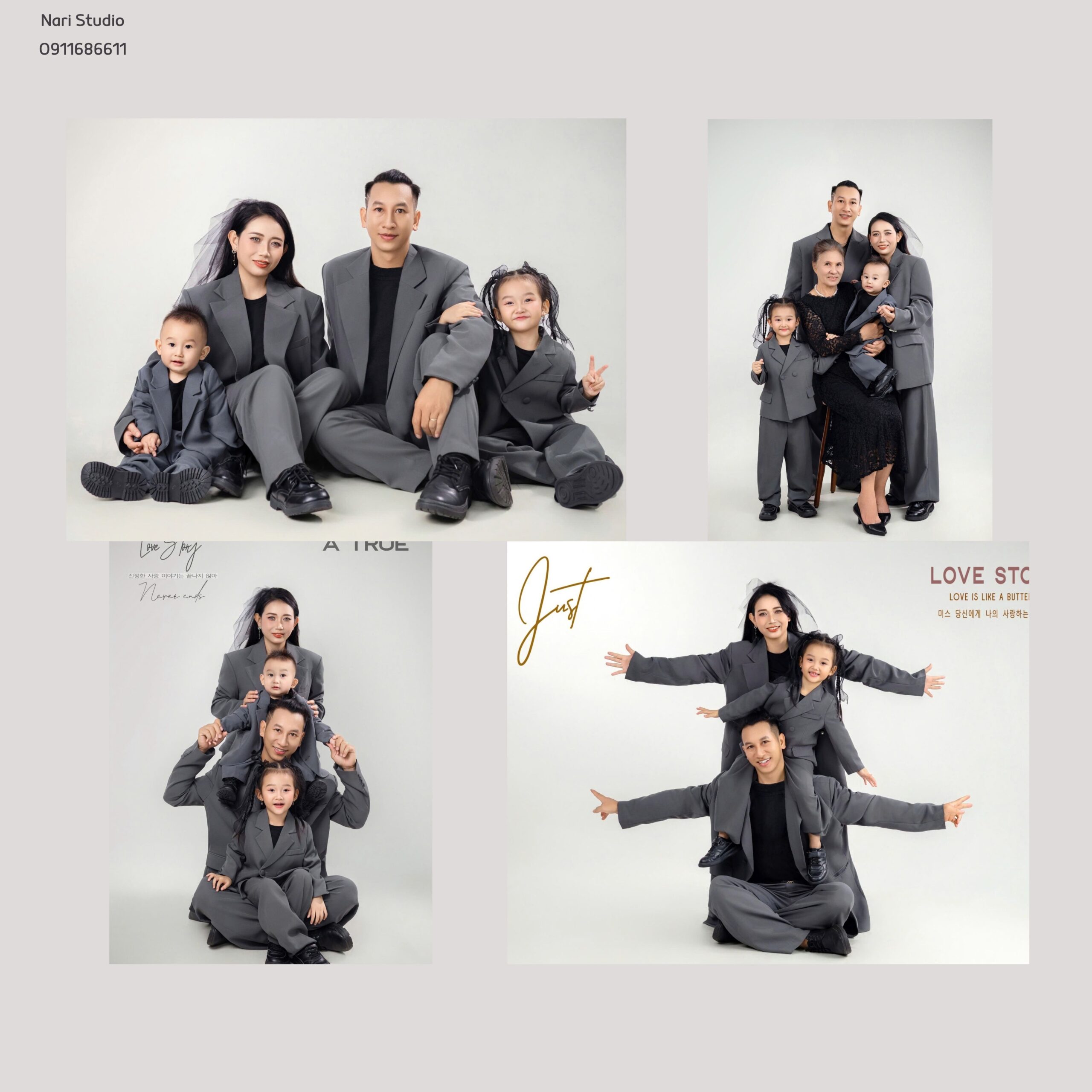 Chụp ảnh bé và gia đình tại Nari Studio